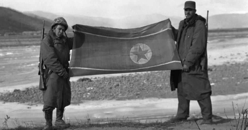 korean war enemy flags