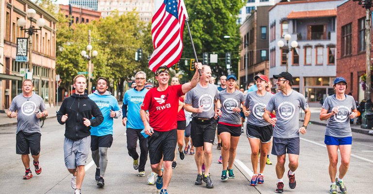 Team Red, White & Blue is carrying Old Glory 4,216 miles across America