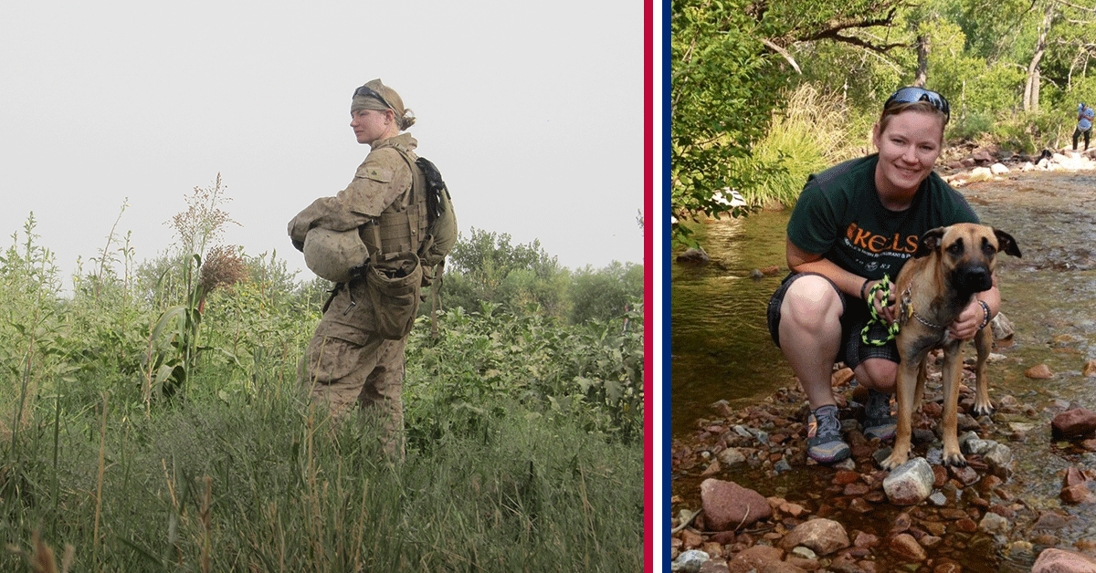 Marine veteran combats PTSD symptoms by serving others