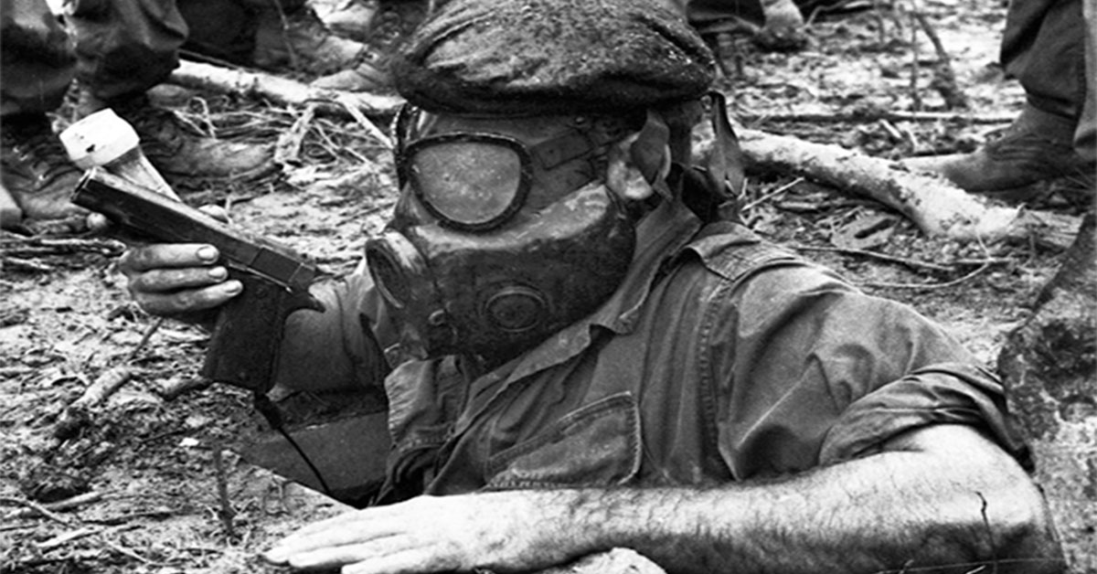 Why troops in Vietnam could write on their helmets