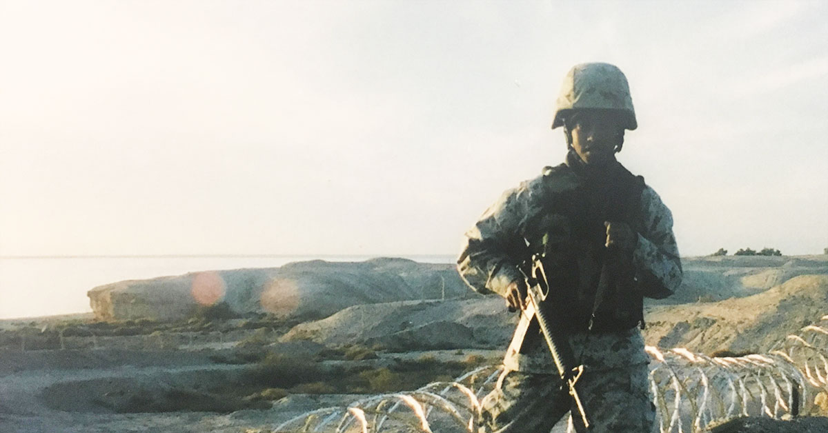 This Marine’s powerful music earned him an epic record deal