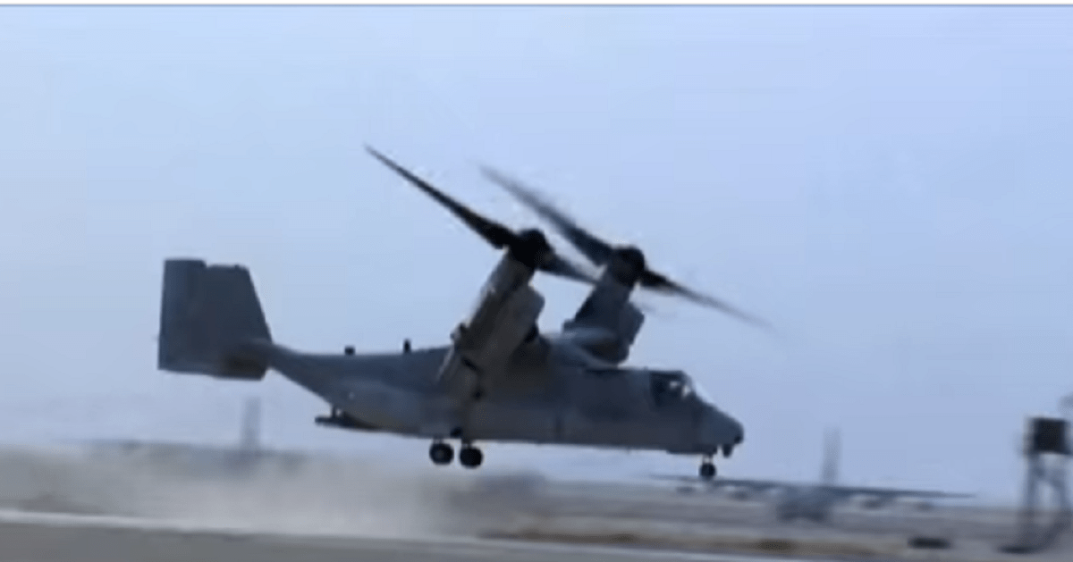 This crazy-looking cargo plane was a 1960s Osprey
