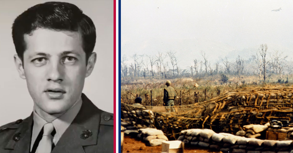 This Marine batted the enemy’s grenades back at them