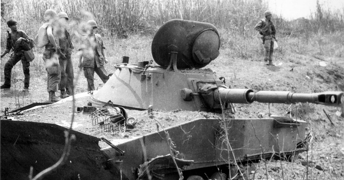 Watch the TOW anti-tank missile in action in Vietnam