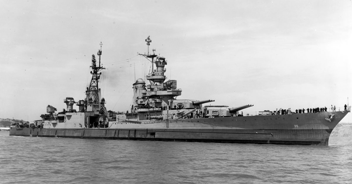 This ship survived 7 torpedos at Pearl Harbor and went on to help crush the Japanese