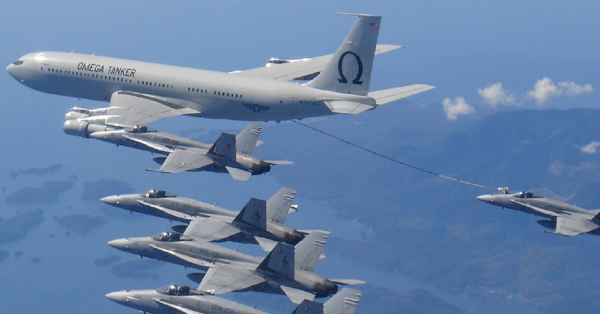 Watch this close-call during an air refueling operation