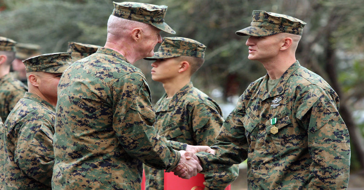 The Marines specially delivered a new liver to one of its legends