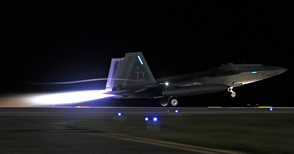 Watch the F-22 take on multiple F-15s and dominate them