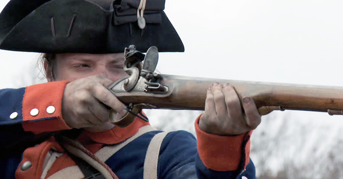 This Revolutionary War battle was fought in lard with swords