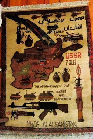 The odd and beautiful art form of the Afghan war rug