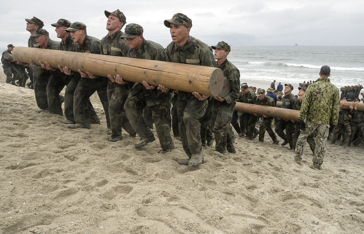 recruits in navy boot camp become BUD/s students