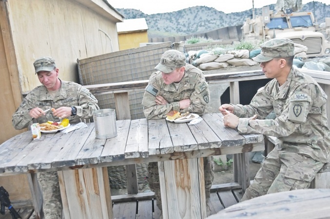 army soldiers relaxing