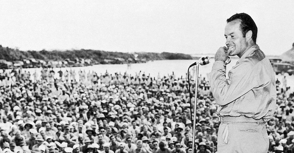 Bob Hope entertained the troops from WWII to Desert Storm