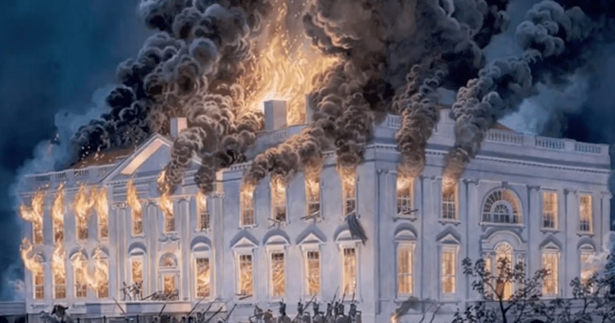 That time the British torched the White House