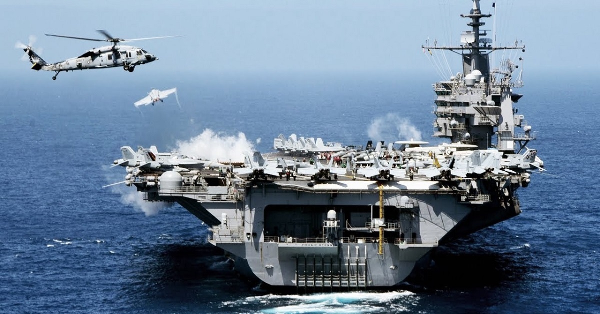 How the Navy would defend a fleet under attack at sea