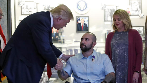 president trump purple heart benefits