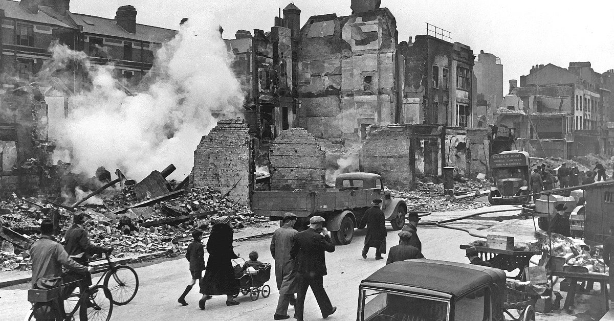 That time the British burned down fake cities to fool German bombers