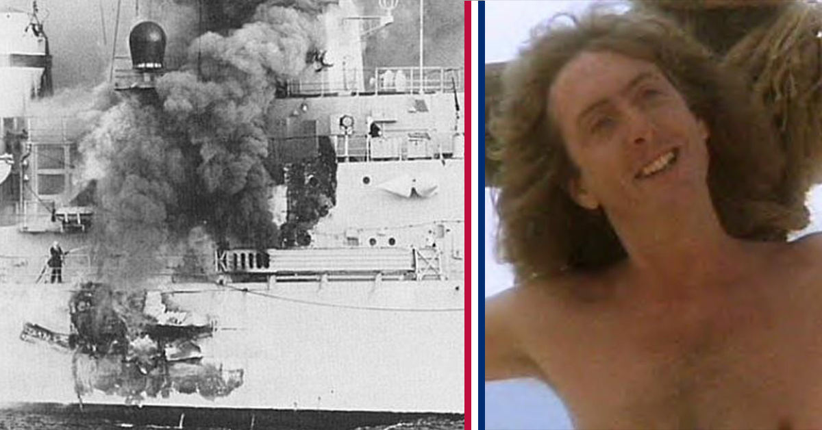 This British crew sang a hilarious song as their ship burned