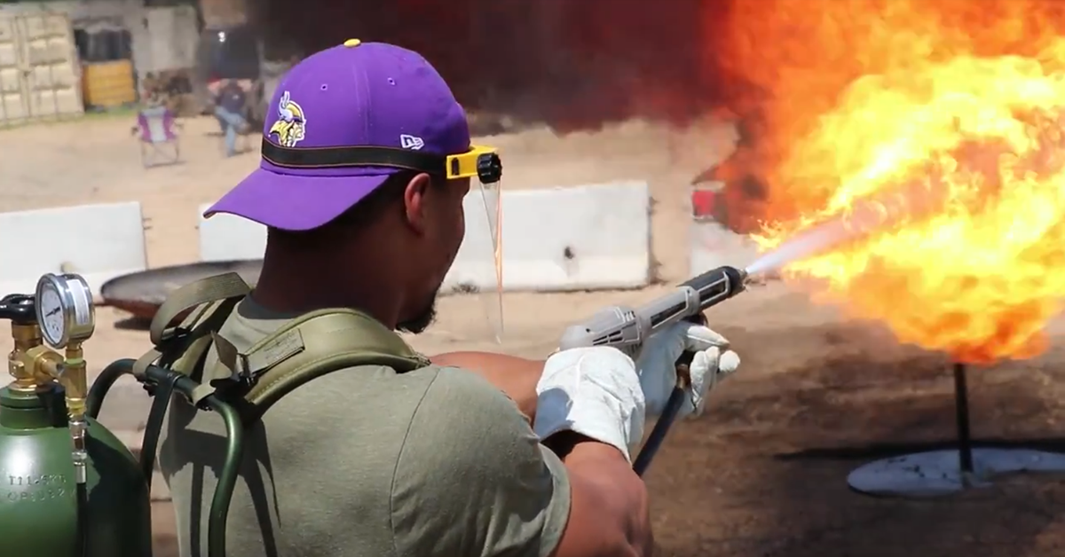 Green Berets are using flamethrowers to help with NFL team building this season