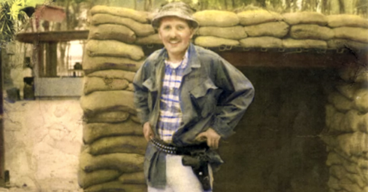 A Marine fought at Iwo Jima with an aircraft machine gun