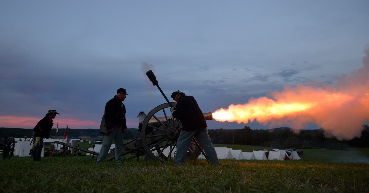 Here is how a Civil War cannon tore infantry apart