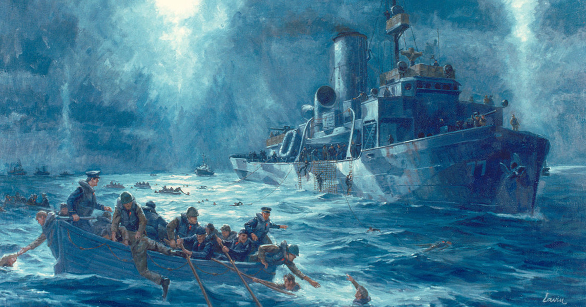 That time ocean liners fought an old-time naval battle