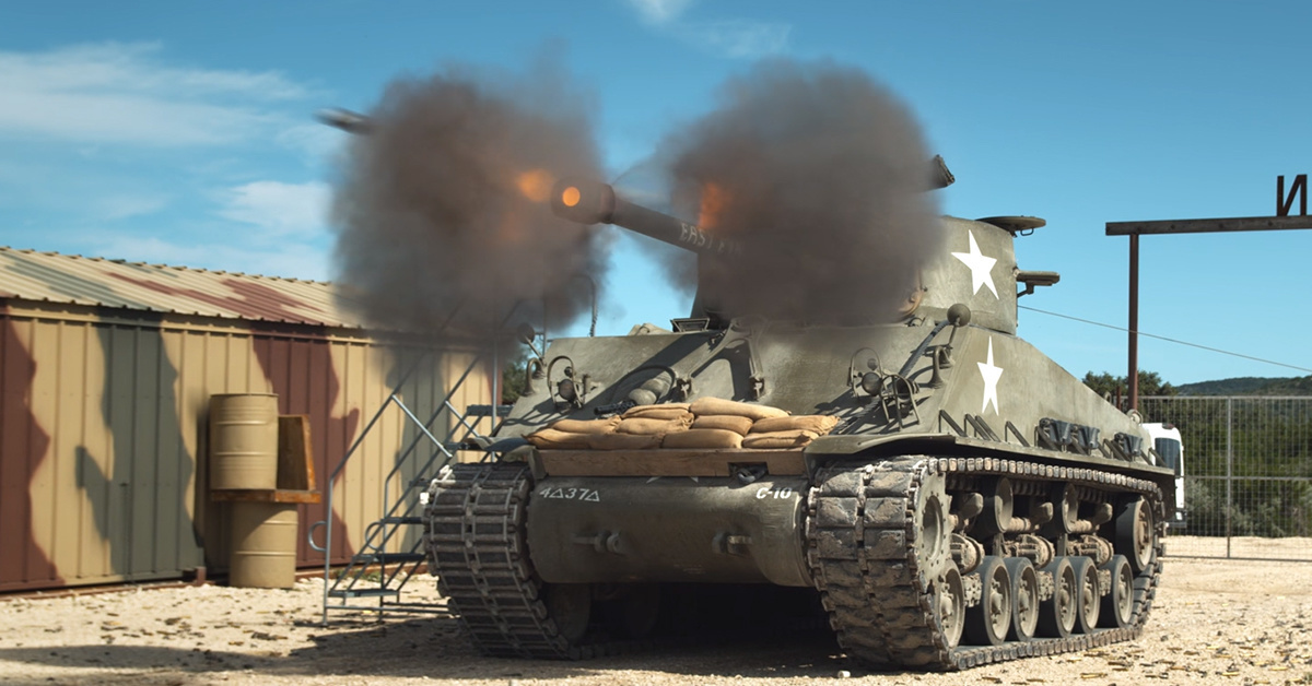 See what it was like to fight in a WWII Sherman tank