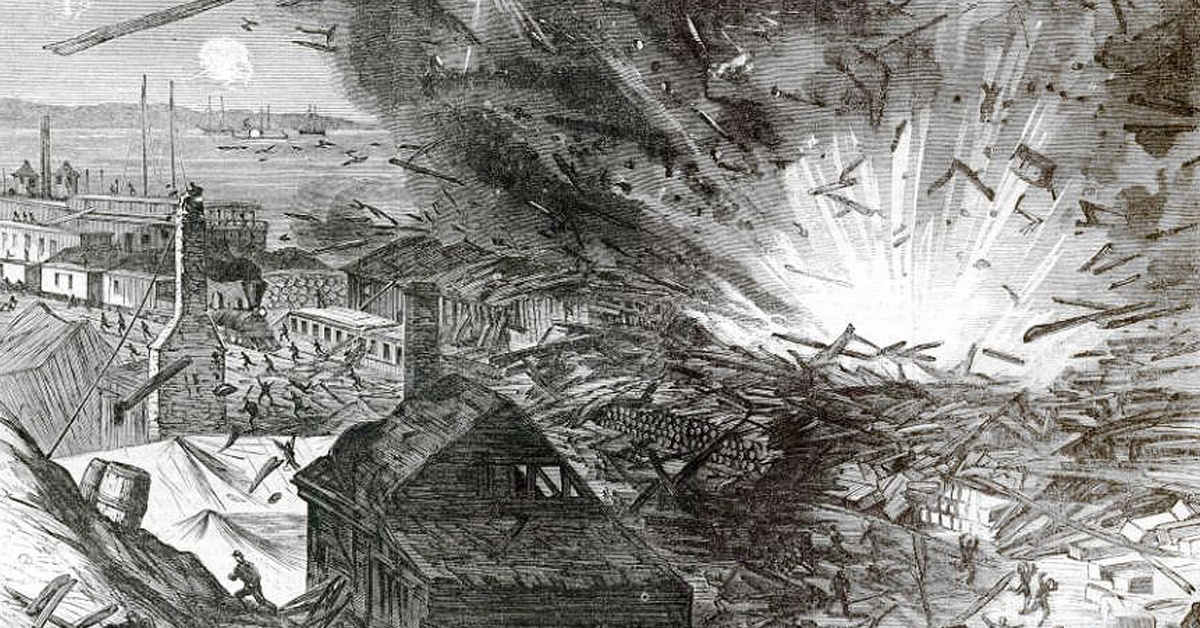 This devastating bombing was courtesy of Confederate Secret Service