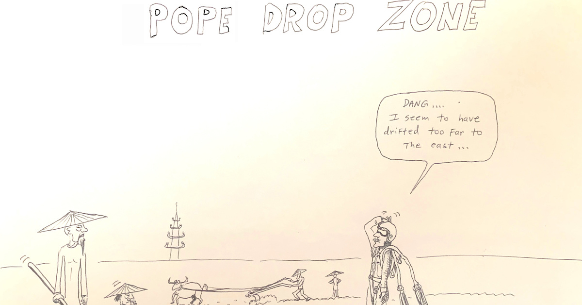 Never miss the drop zone when the Unit Cartoonist is watching